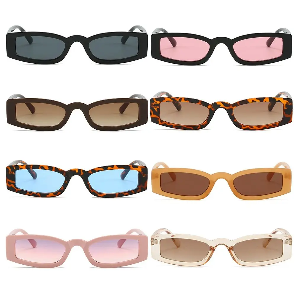 

Fashion Eyewear Trendy Women's Rectangle Retro Sun Glasses Small Frame Sunglasses Narrow Sunglasses