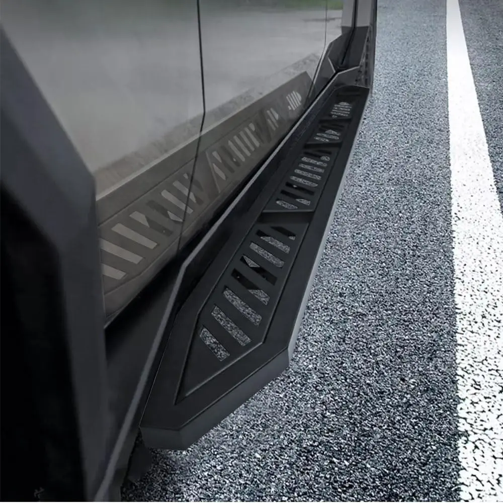 2-Pack Running Boards Side Steps Nerf Bars with Exterior Brackets for Cybertruck Accessories