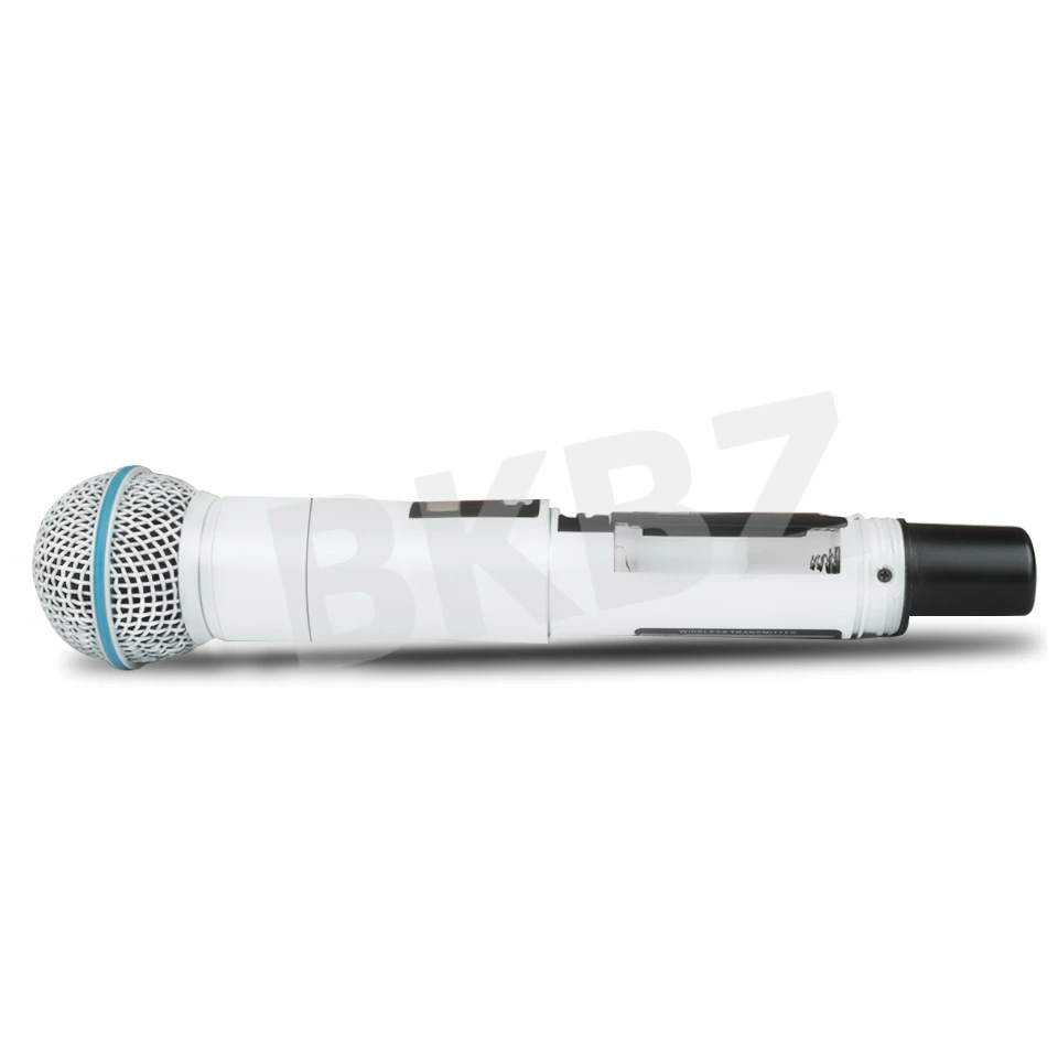 QLXD-B58-White Handheld Professional Wireless Microphone UHF High Quality Karaoke Church Stage Performance