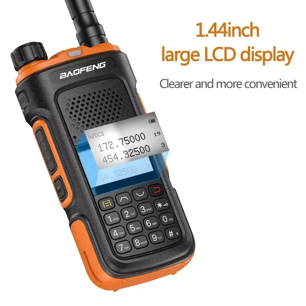 Baofeng UV-10 Pro Walkie Talkie Wireless Copy Frequency Dual Band 999CH Type-C Charging Long Range UV-5R Ham Two Way Radio