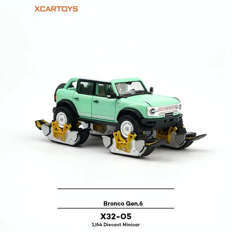 XCARTOYS Diecast 1/64 Scale Bronco Gen.6 X32-05 Alloy Simulation Car Model Boys Toy Classics Collection Display Gift
