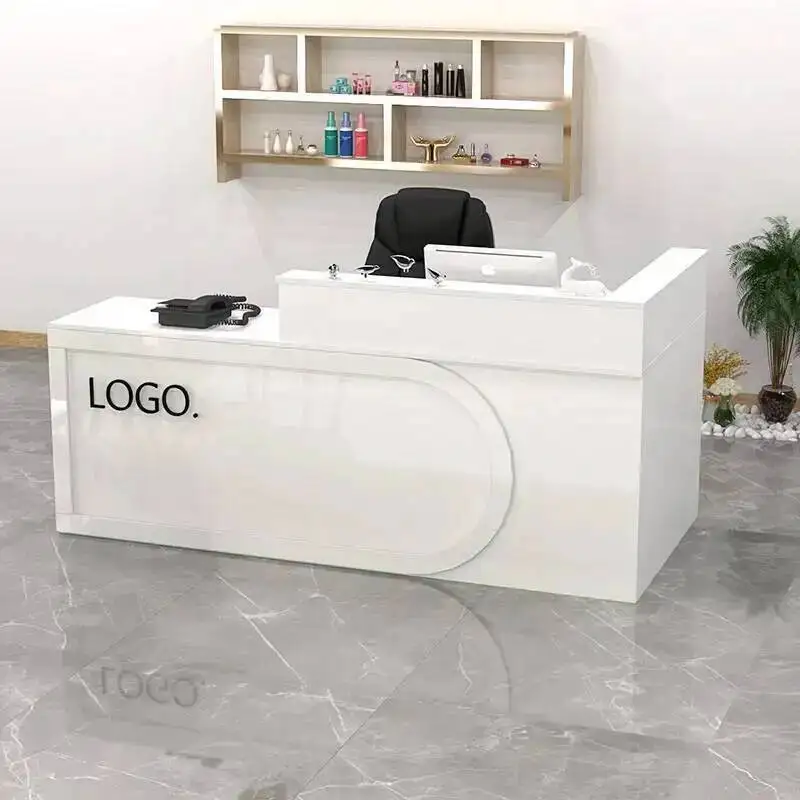 تصميم مكاتب الاستقبال الحديثة متجر بار فاخر مطعم الجمال مكاتب الاستقبال التنفيذية شركة Scrivania Lounge Furniture #4