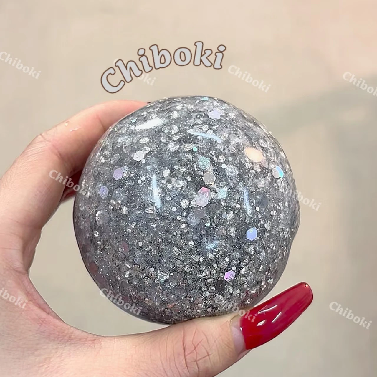 Мягкий формовочный шарик Chiboki Disco Slush Ball, не твердеющий, ручной работы