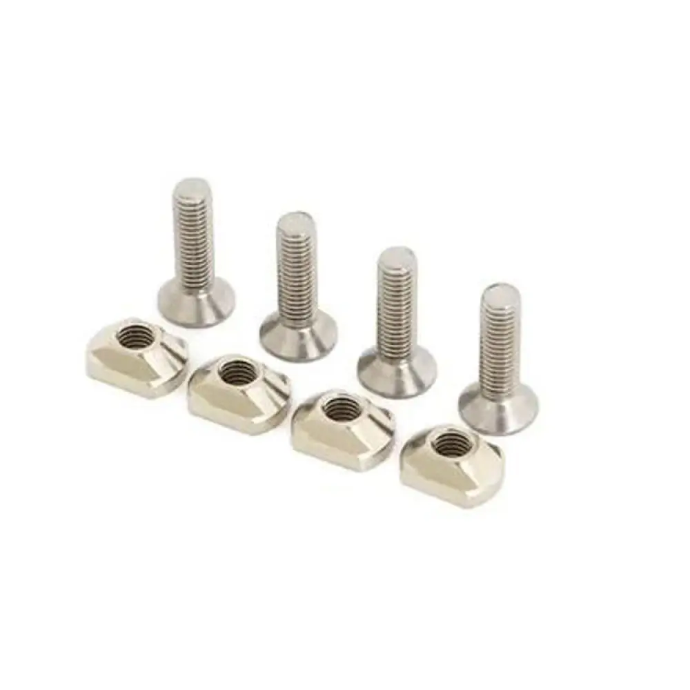 Surfboard Foil Track Mounting Hardware Kit Brass Stainless Steel T Nut Washer Screw M8 M6 Fastener Set Component