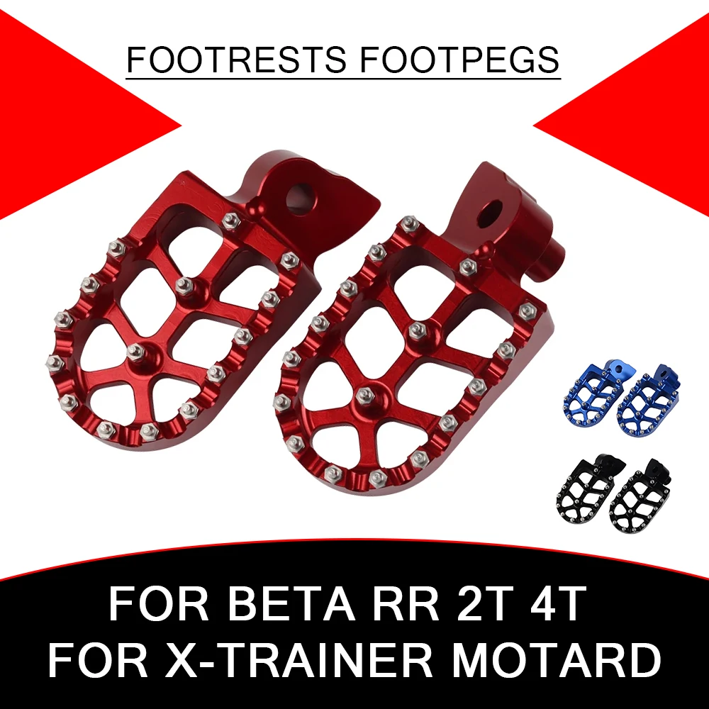 

For BETA RR 2T 4T 125 250 300 390 400 430 450 480 500 520 X-Trainer Motard Accessories Footrests Footpegs Foot Rests Pegs Pedals