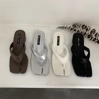 Bailamos Summer Fashion Open Clip Toe Mules Women Slippers Sandals 2026 High Quality Low Heels Flip Flops Beach Slides Shoes Mu
