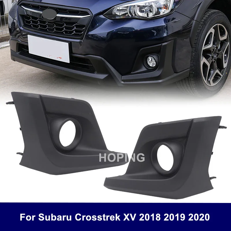 Hoping Front Bumper Fog Lamp Frame Cover Fog Light Trim Bezel Cap For Subaru XV Crosstrek 2018 2019 2020