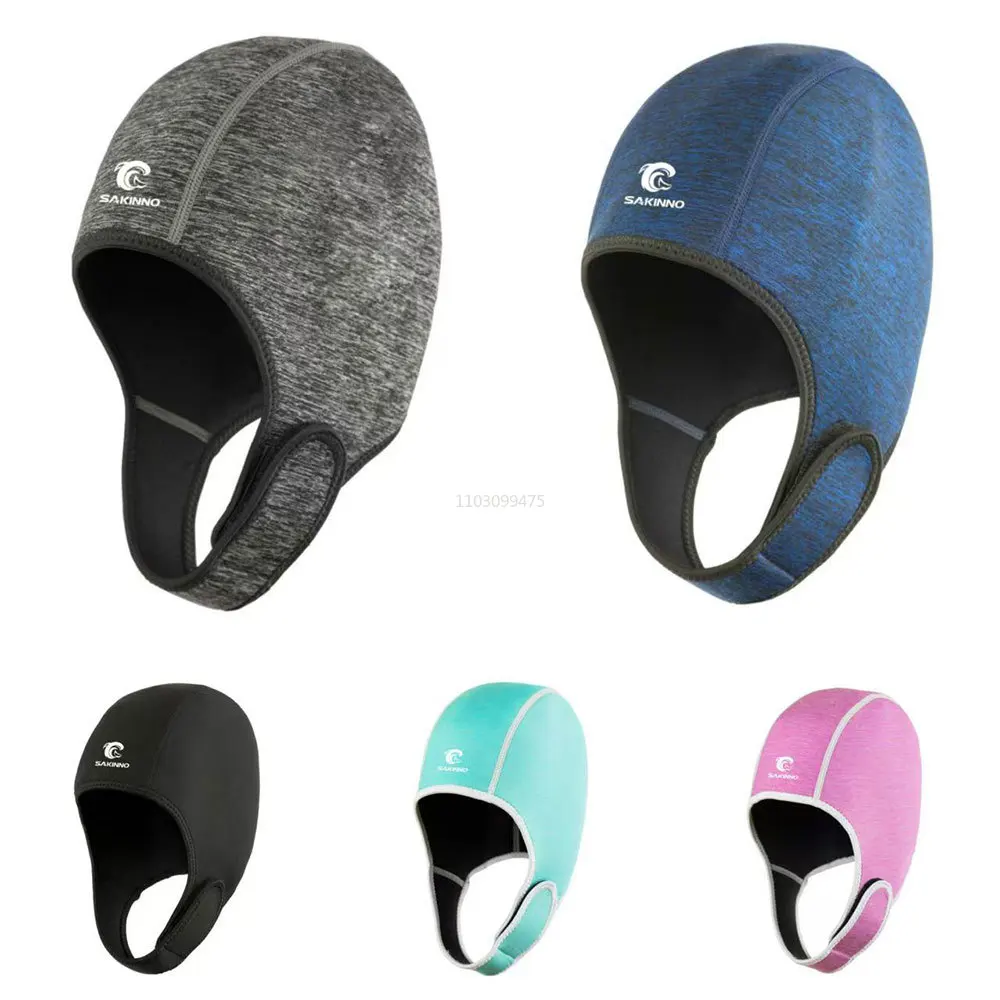 2mm Neoprene Swim Cap Quick Dry Elasticity Diving Hood Snorkel Scuba Hat Kitesurf Windsurf Surf Hat Underwater Diving Cap