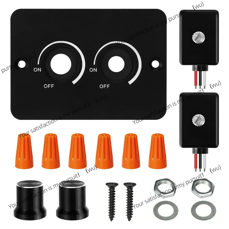 For Travel Trailers,Marine Camper Van,Trucks, DC 12V 2 Gang PWM RV LED Dimmer Switch