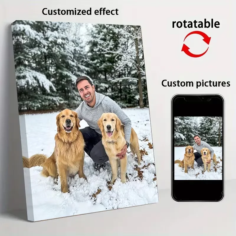 Personalized Custom Canvas Prints Photo Custom Poster for Family Life Pets anime Birthdays Weddings Scenery Home Decor Gifts