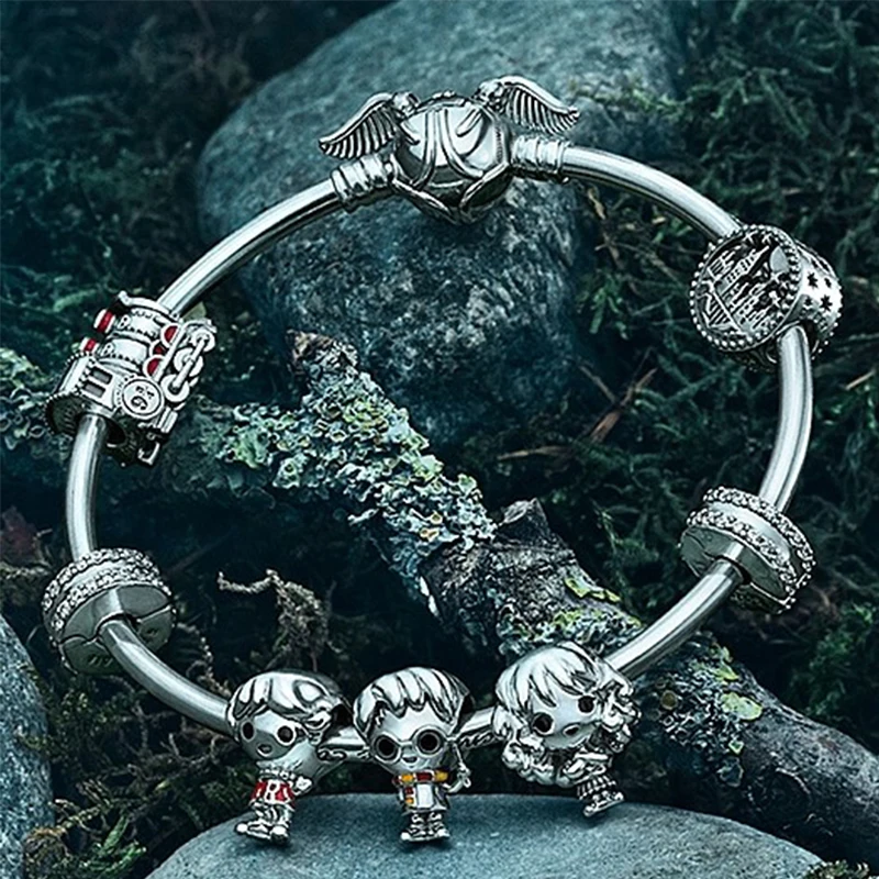 Abalorio de Juego de tronos compatible con pulsera Pandora de Harry Potter, abalorio de plata 925 de Disney, joyería colgante de Marvel, nuevo