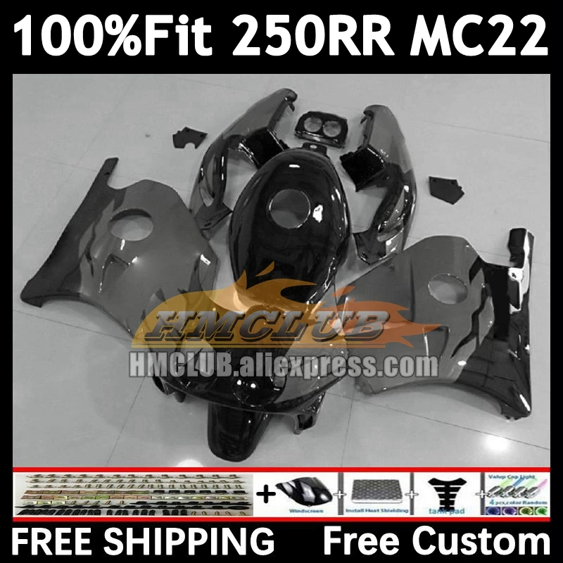 Injection Body For HONDA CBR 250RR CBR250RR 1990 1991 1992 1993 1994 98No.224 MC22 CBR250 gloss grey RR 95 96 97 98 99 Fairing