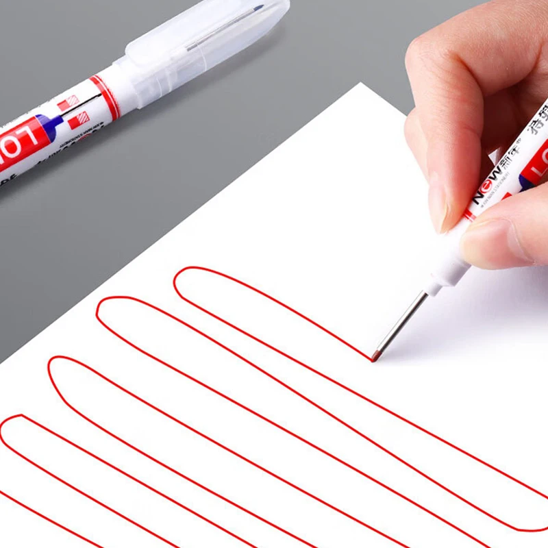 Imagem -05 - Longo Nib Construção Marcador Metal Oil Pen Waterproof Thin Head Extensão Madeira Artesanato Pen Deep Hole Marker 20 mm 1pc