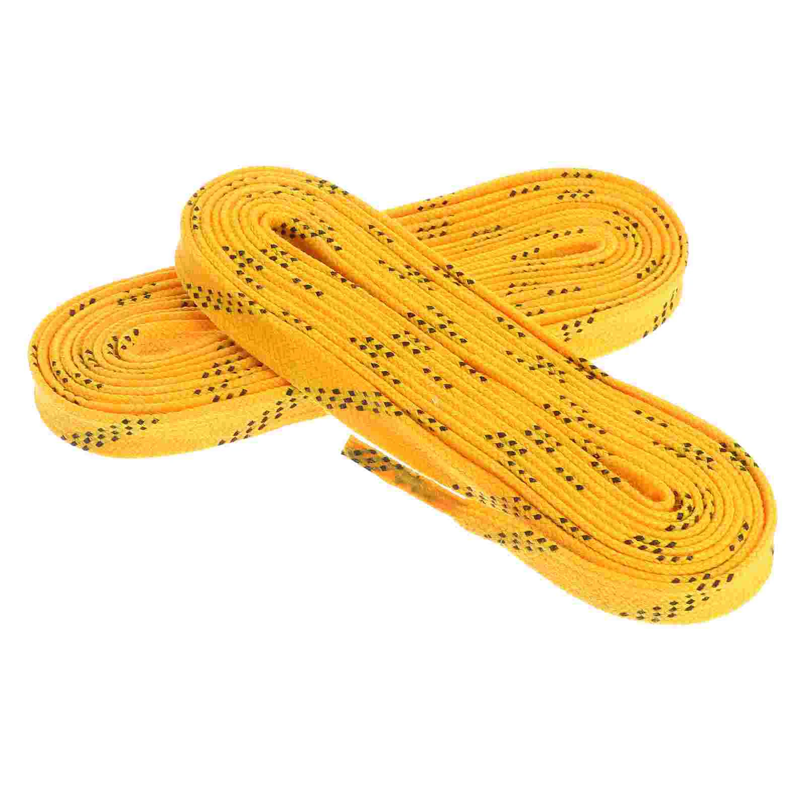 Shoe Ties Yellow Sneakers for Men Boots Shoelaces All-Match Hockey Work Ice Globes