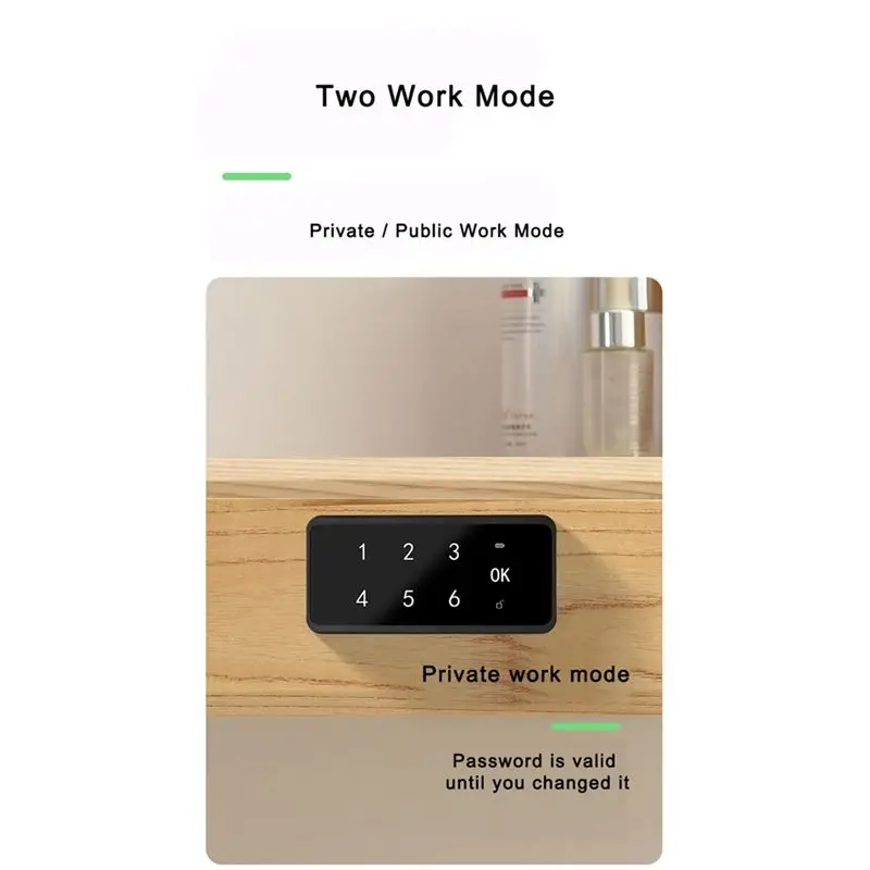 LXYB18B Cerradura de cajón de inducción electrónica inteligente, cerradura de puerta de gabinete, cerradura de huella digital, cerradura de gabinete con contraseña