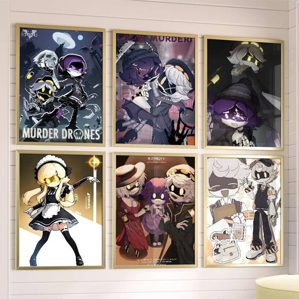 

M-Murder D-Drones Game Poster Posters,waterproof Paper Stickers,coffee Shops,bar Living Rooms