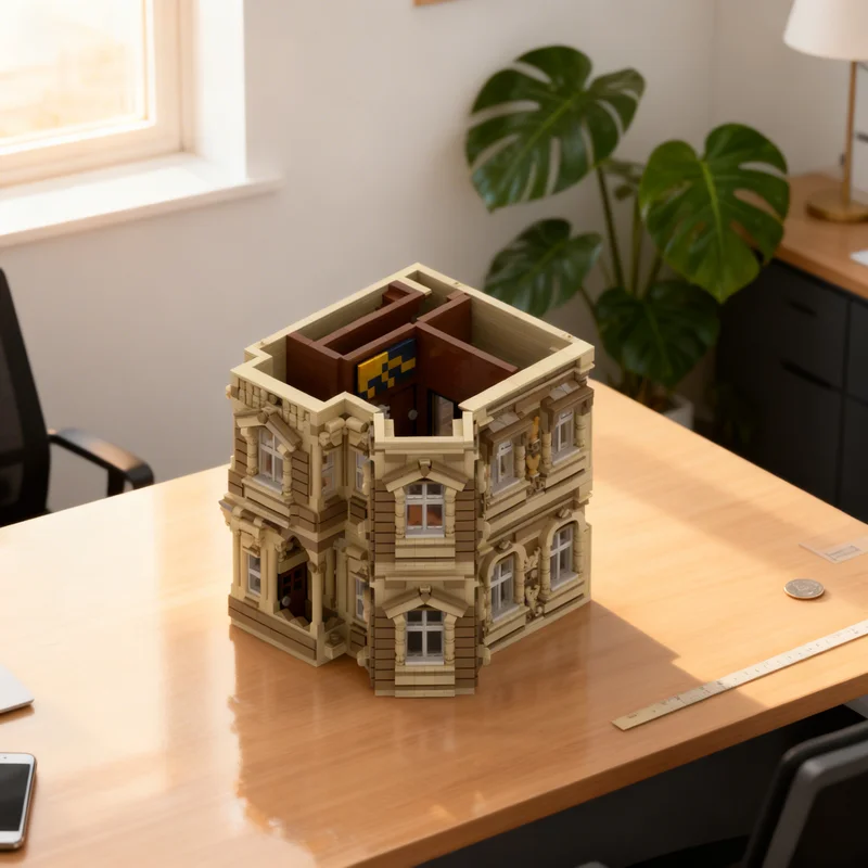 

3287pcs MOC Swapped Interiors Floor Modular Streetscape Model Building Blocks Architecture Toys Christmas Gifts Education Kids