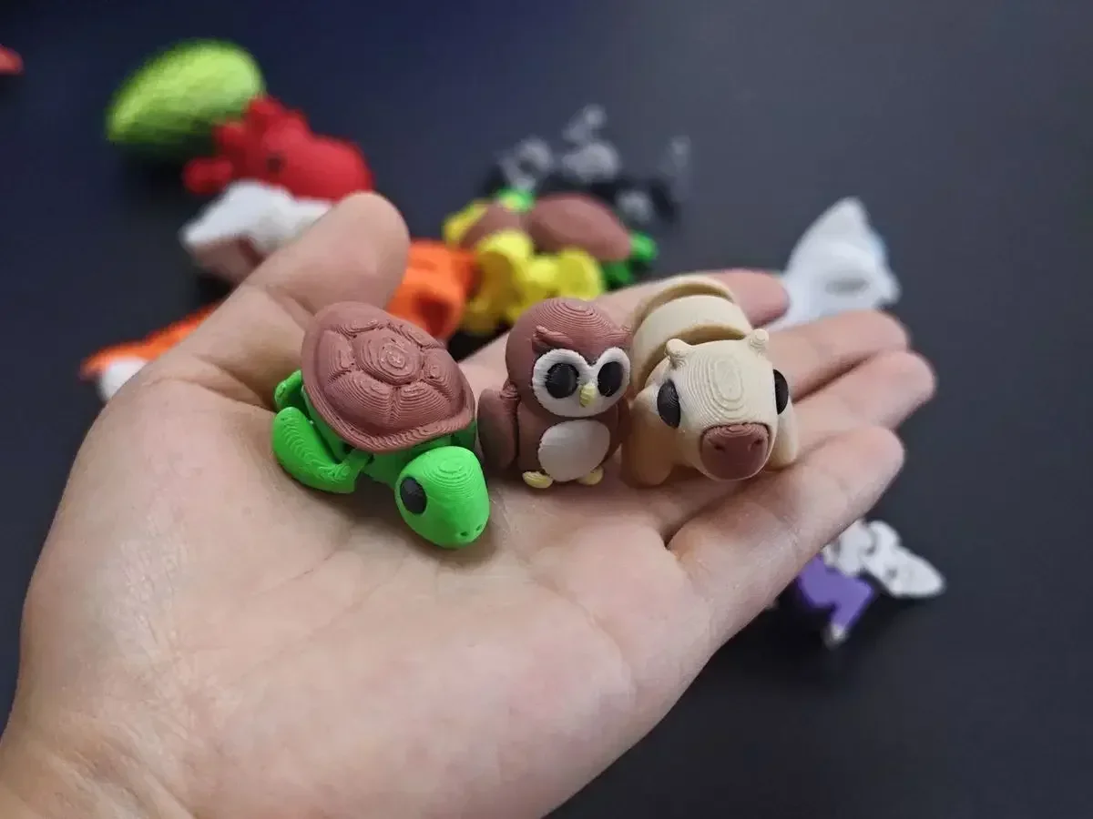 3D-Gedrucktes Simuliertes Kleintier mit Beweglichen Gelenken, Mini-Schreibtisch-Spielzeug für Jungen und Mädchen, Stressabbau, Heilung, Familienfeiern – Detail 5