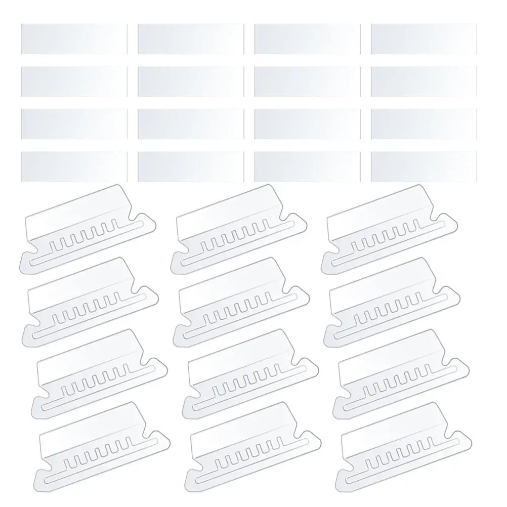 

100Pcs File Folder PVC Tabs Detachable Small Hanging File Tabs for Identification Document Classification Index Folder Dividers