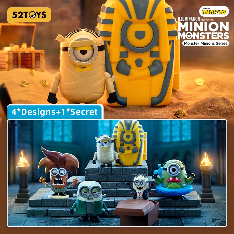 

52TOYS Blind Box Minion Monsters Series, Mystery Box, Random Box, Аниме-фигурка 1 шт., коллекционная игрушка