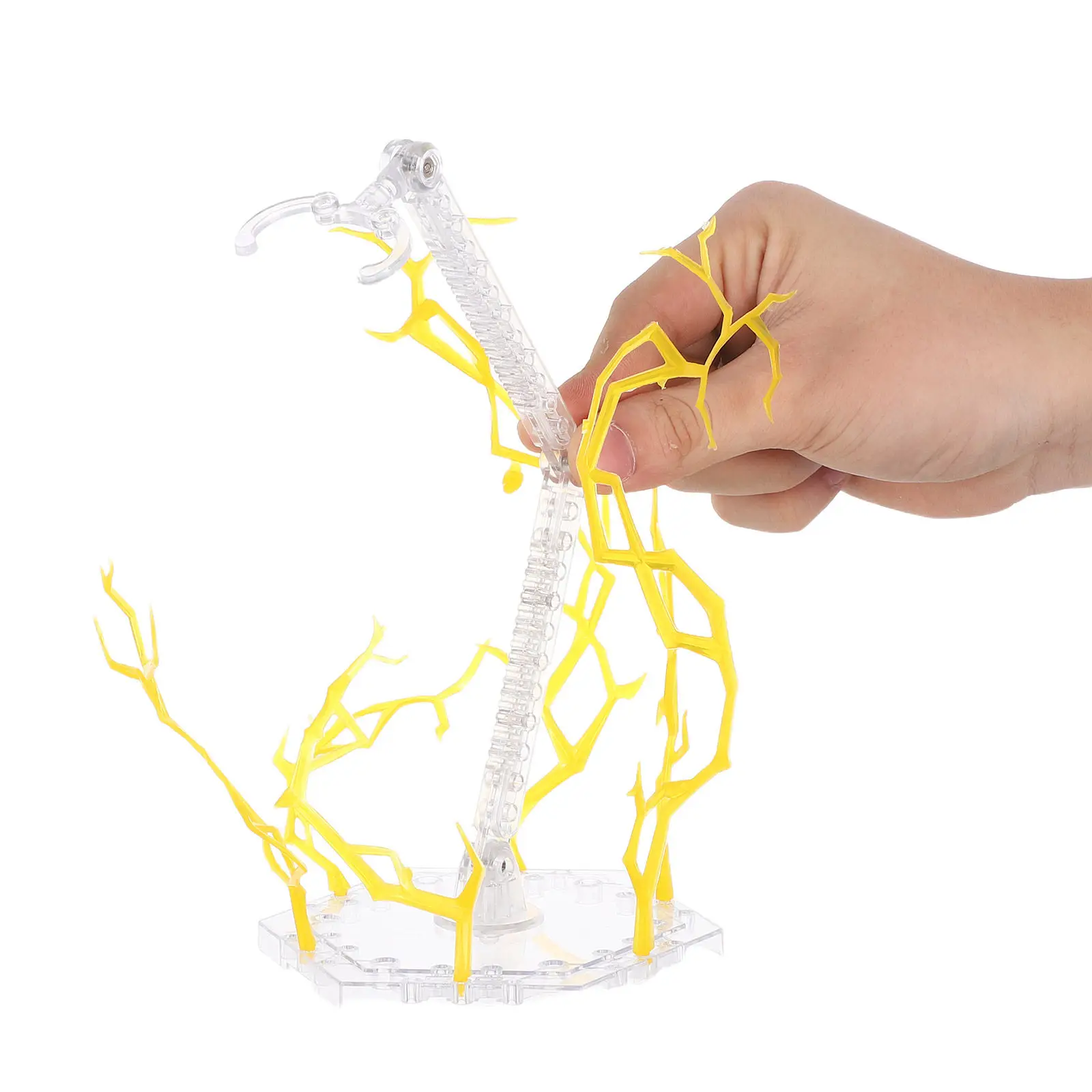 Stable Transparent Display Stand for Action Figures Adjustable Pose Support Base Universal Fit for Character Collections