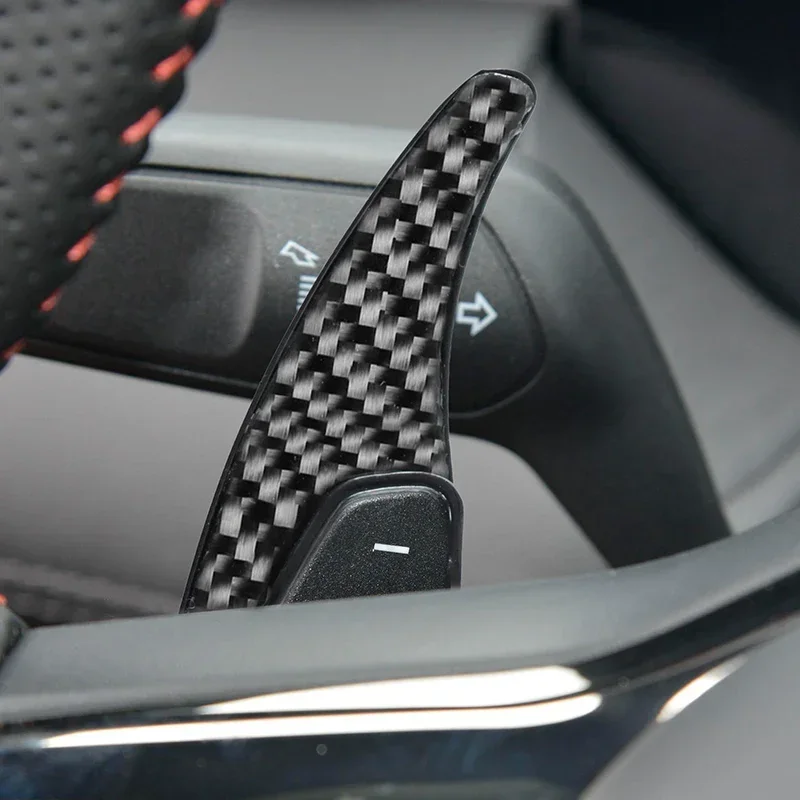 

For Ford Focus Active Ecosport Kuga Escape Steering Wheel Shift Paddle Interior Trim Patch Extended Sports ABS Carbon Fiber