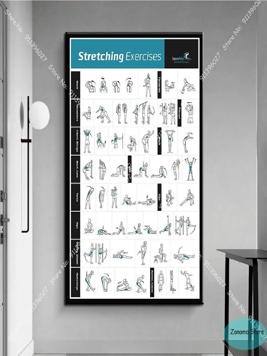 Canvas Fitness Poster  Inspirational Bodybuilding Workout Wall Art for Living Room Gym Decor x inches