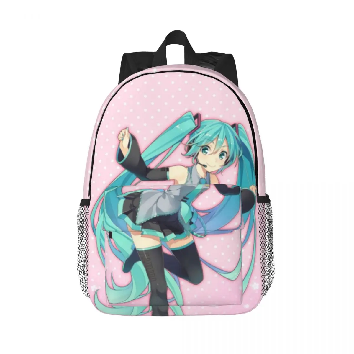 Hatsune Miku For Girls Boys Large Capacity Student Backpack Lightweight waterproof Backpack 15inch