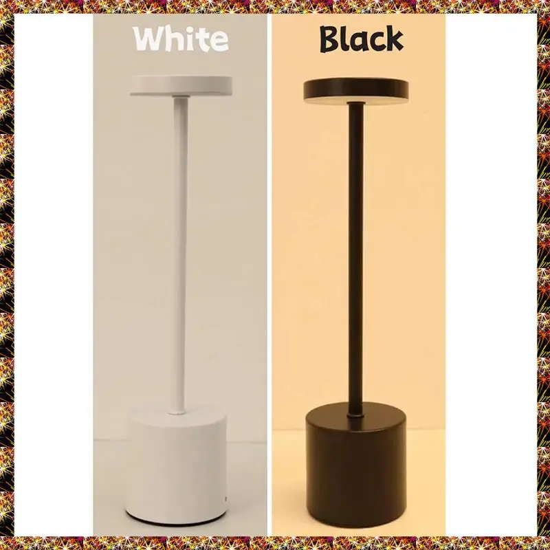 BTCL Simple LED recargable lámpara de mesa táctil lámpara de ambiente de noche Bar decoración al aire libre luz nocturna