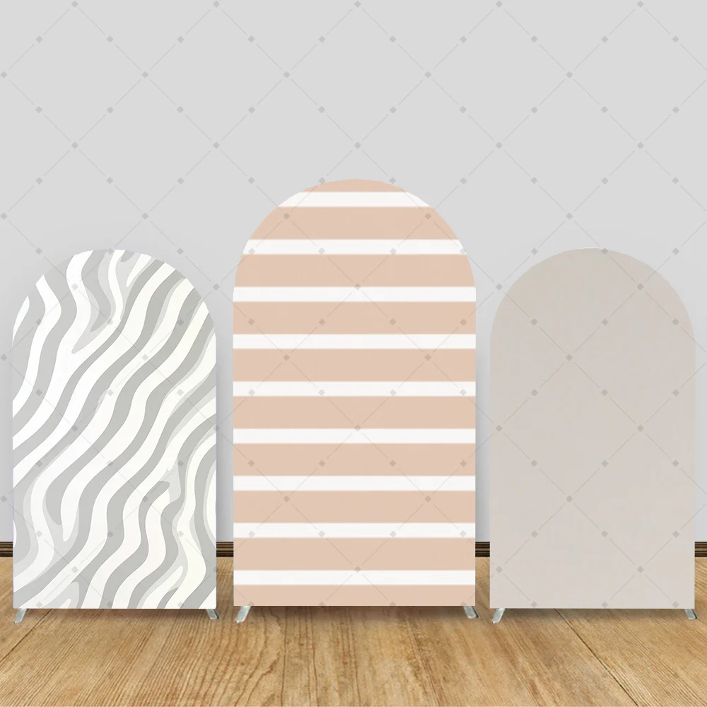 

Stripes Solid Color Birthday Baby Shower Decoration Kids Double Stitched Arch Background Photo Backdrop Studio