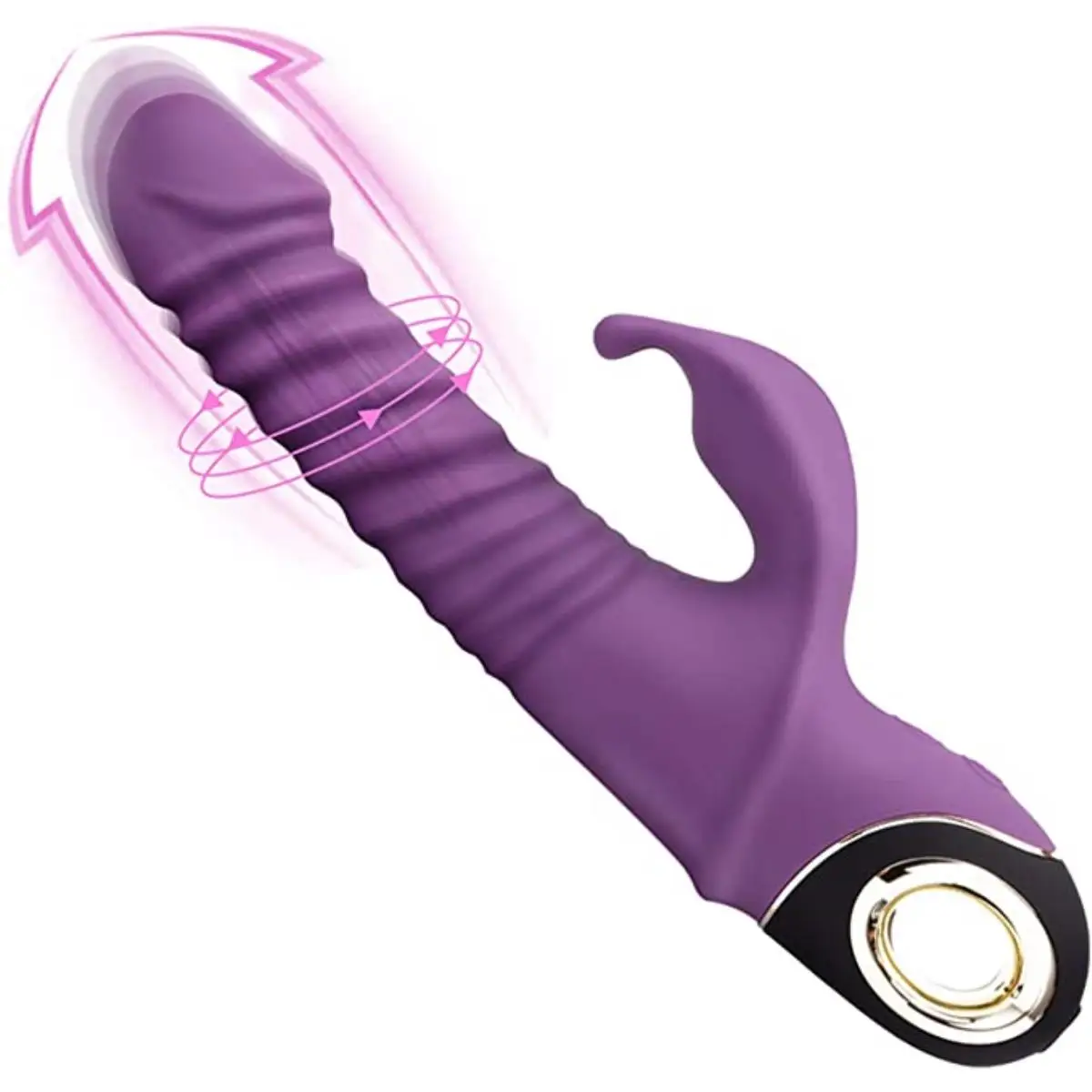 Vibrator for Women with 10 Powerful Vibration Modes Full Silicone Rose Sex Toy Vibrating for G Spot Clitoral Female Sex Toys