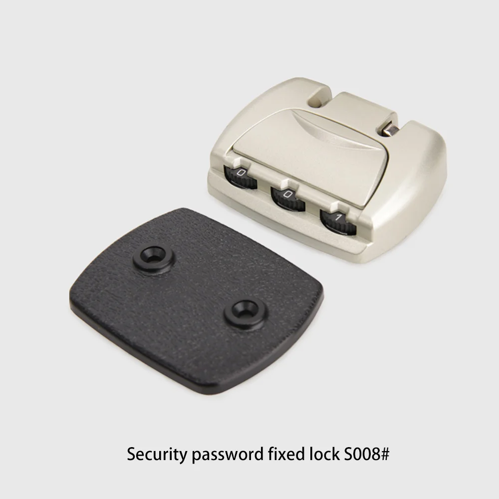 Fixed combination lock, black fixed lock, luggage fixed lock quality assurance, factory direct sales, fashion solid