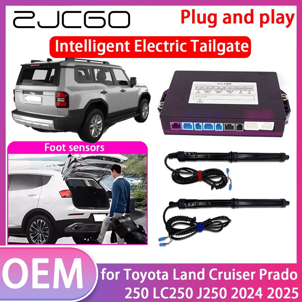 

ZJCGO Electric Tailgate Lift Drive Trunk Opening Tail Gate Lift Soft Close Toyota Land Cruiser Prado 250 LC250 J250 2024 2025