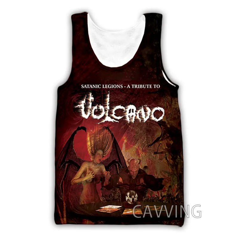 CAVVING 3D Printed  Vulcano  Band  Tank Tops Harajuku Vest Summer Undershirt Shirts Streetwear for Men/women