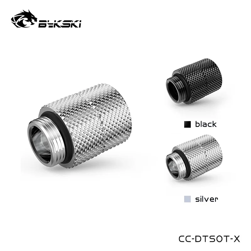 Bykski CC-DTSOT-X, ПК с водяным охлаждением G1/4 дюйма, с внутренней резьбой на обоих концах, черный/серебристый