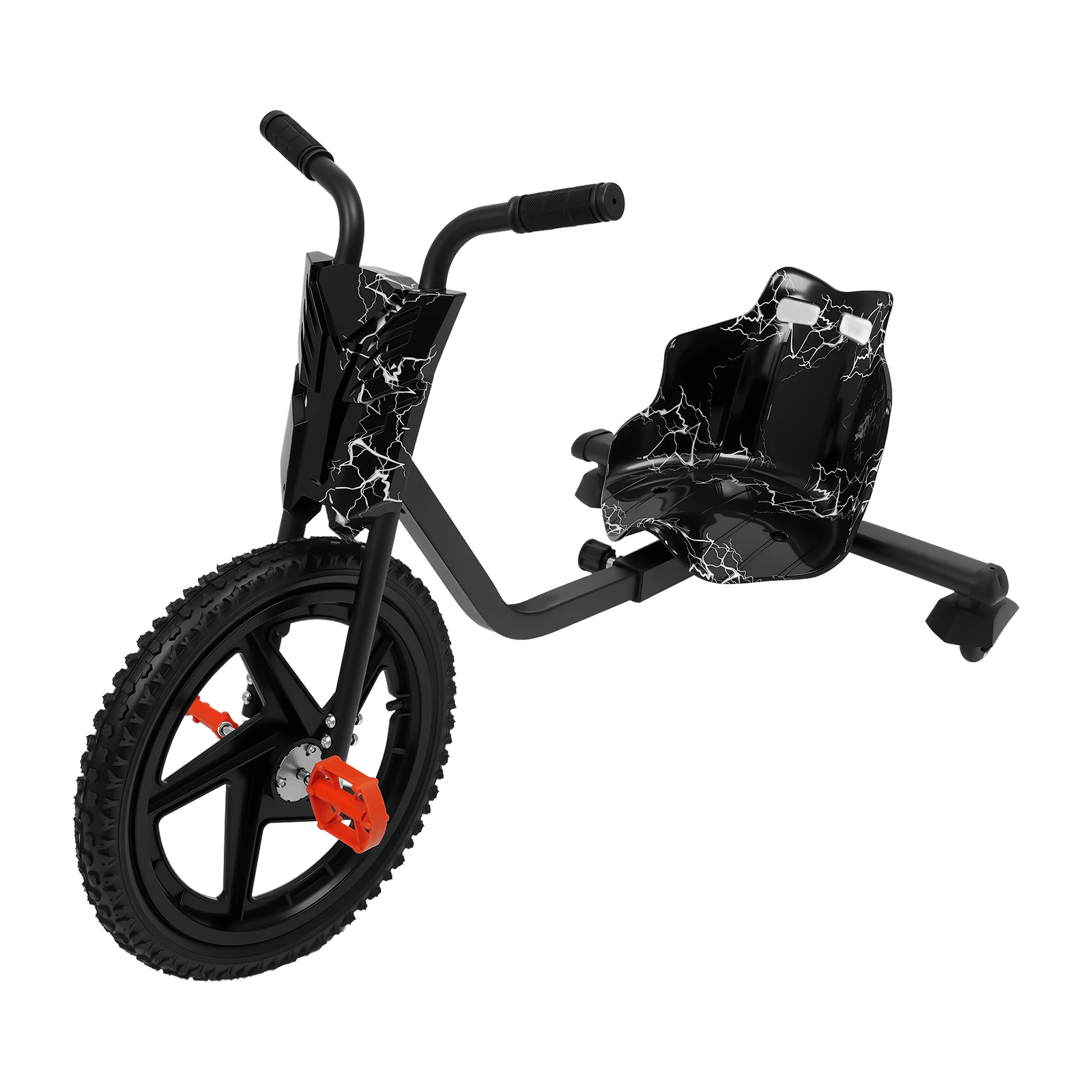 Kinder-Dreirad, Pedal-Dreirad, nicht angetrieben, Drift-Kart, Balance-Auto, Drifting Scooter Drifter für 6 Jahre – Detail 7