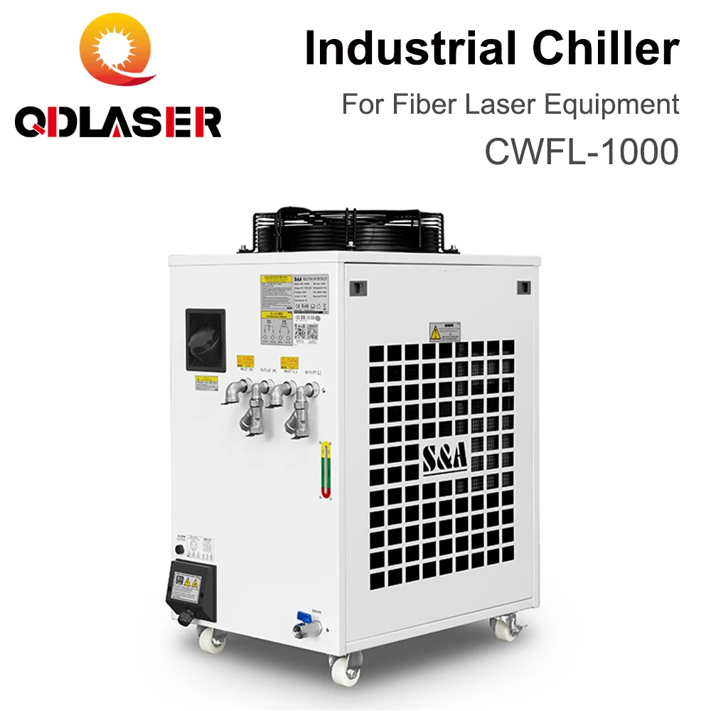 QDLASER CWFL-1000 S&A  Industry Air Water Chiller AC 220-240V Voltage for Fiber Laser Engraving Cutting Machine