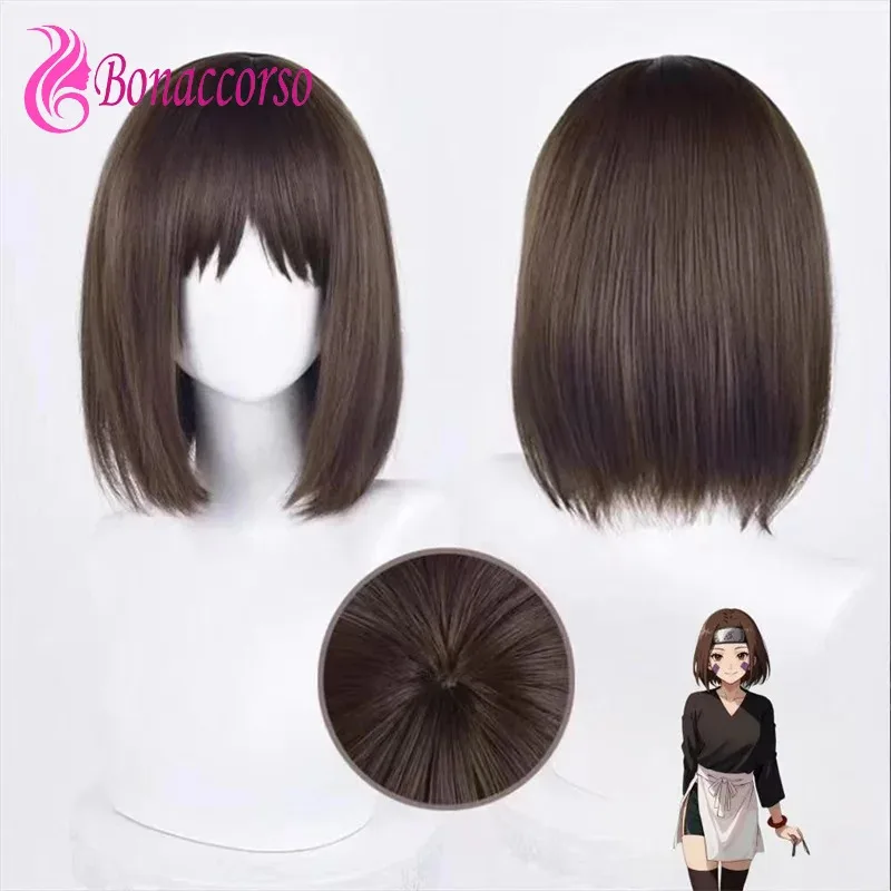 

HOKAGE NINJA Nohara Rin Косплей Синтетический короткий прямой аниме Coser Милая девушка Парик из термостойкого волокна Ma;3'c,5.y;8'v,