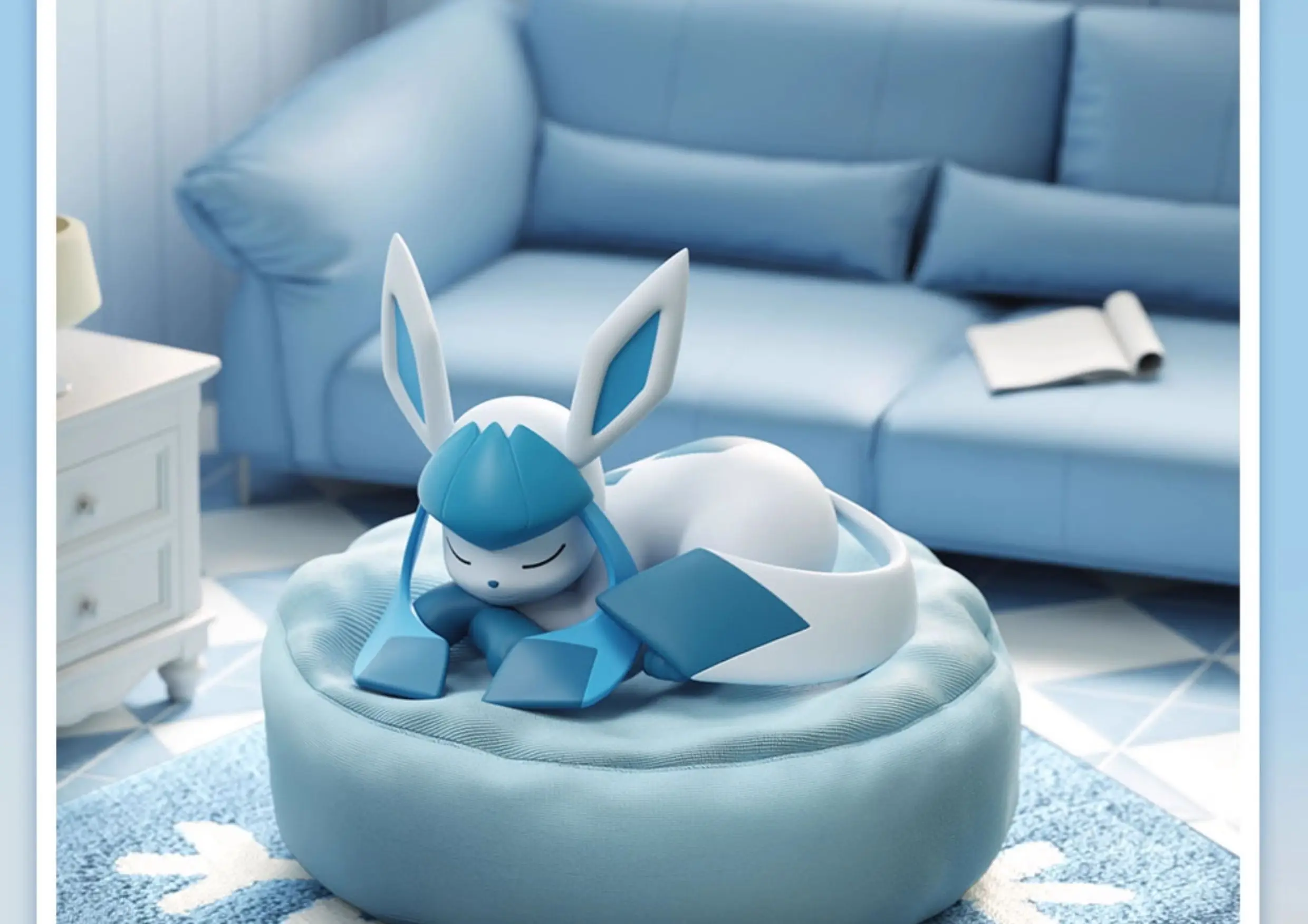 Neu auf Lager: Pokémon Eevee Schlafpositionen-Serie Blindbox – Sylveon, Umbreon, Flareon, Jolteon Anime Desktop-Dekorationsmodell Spielzeug – Detail 10