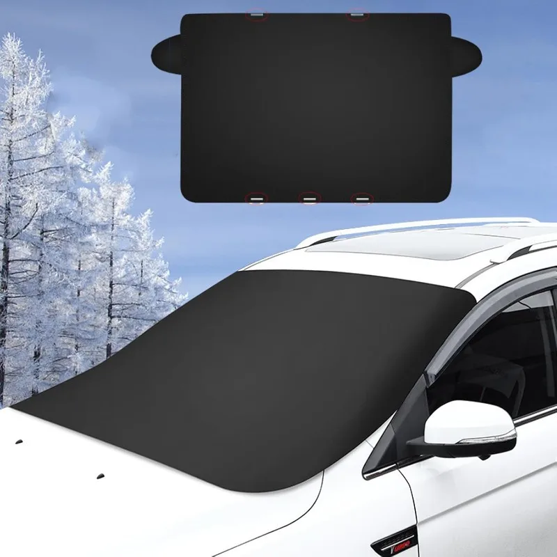 2025 Upgraded Magnetic Car Windshield Snow Cover - Fit for Most Cars,SUVs & Trucks,All-Season Anti-Freeze Protection,Windshield