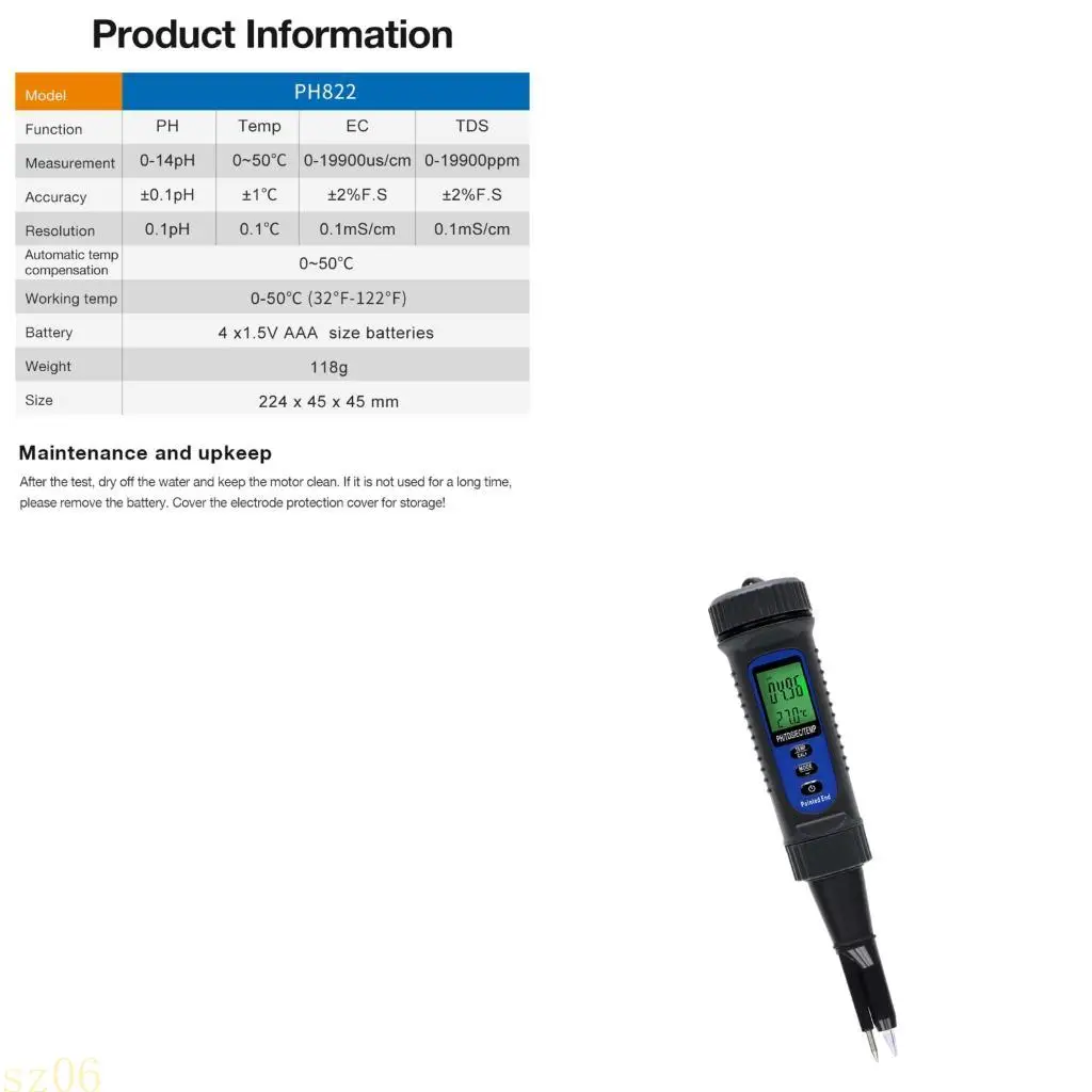 Q2Q4 Strong ABS Multiple Parameters Meter with LCD Display Auto Calibration for Lab Use