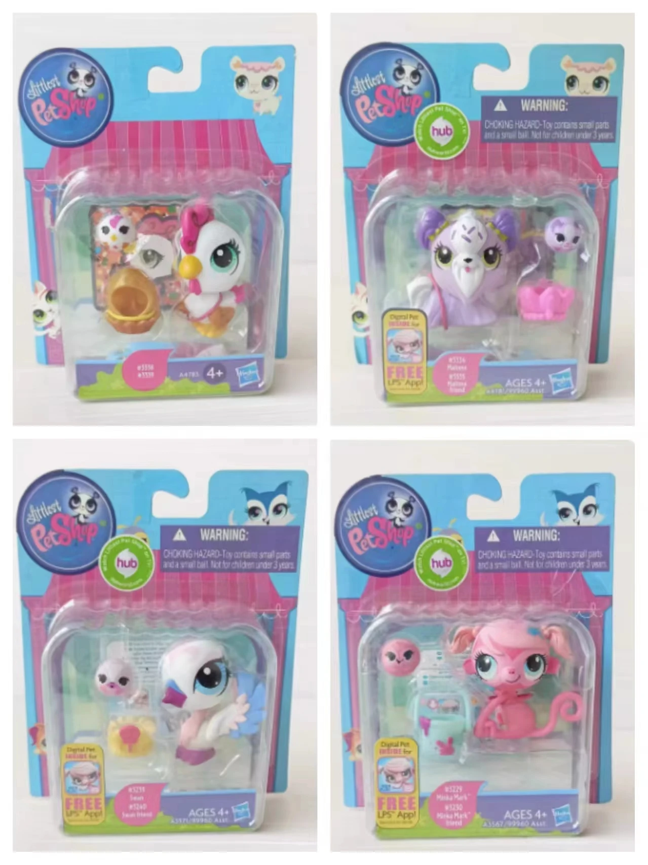 Hasbro Littlest Pet Shop Bobbling Heads Doll Pets Animal House Doll Cute Collection Action Figure Toys Children Birthday Gifts