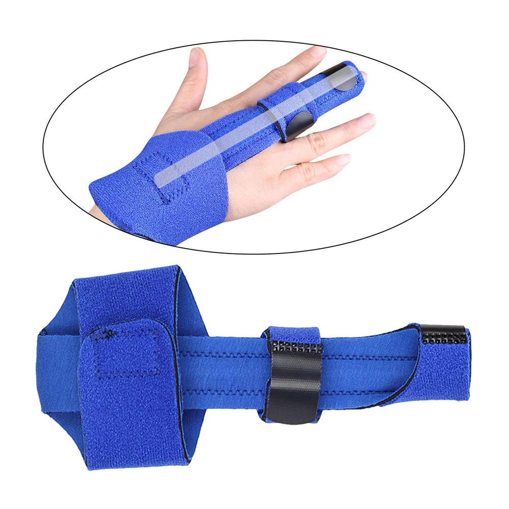 1Pcs Professional Breathable Anti-slip Finger Splint Wrap Fracture Protection Brace Corrector Support with Fixed Tape Bandage