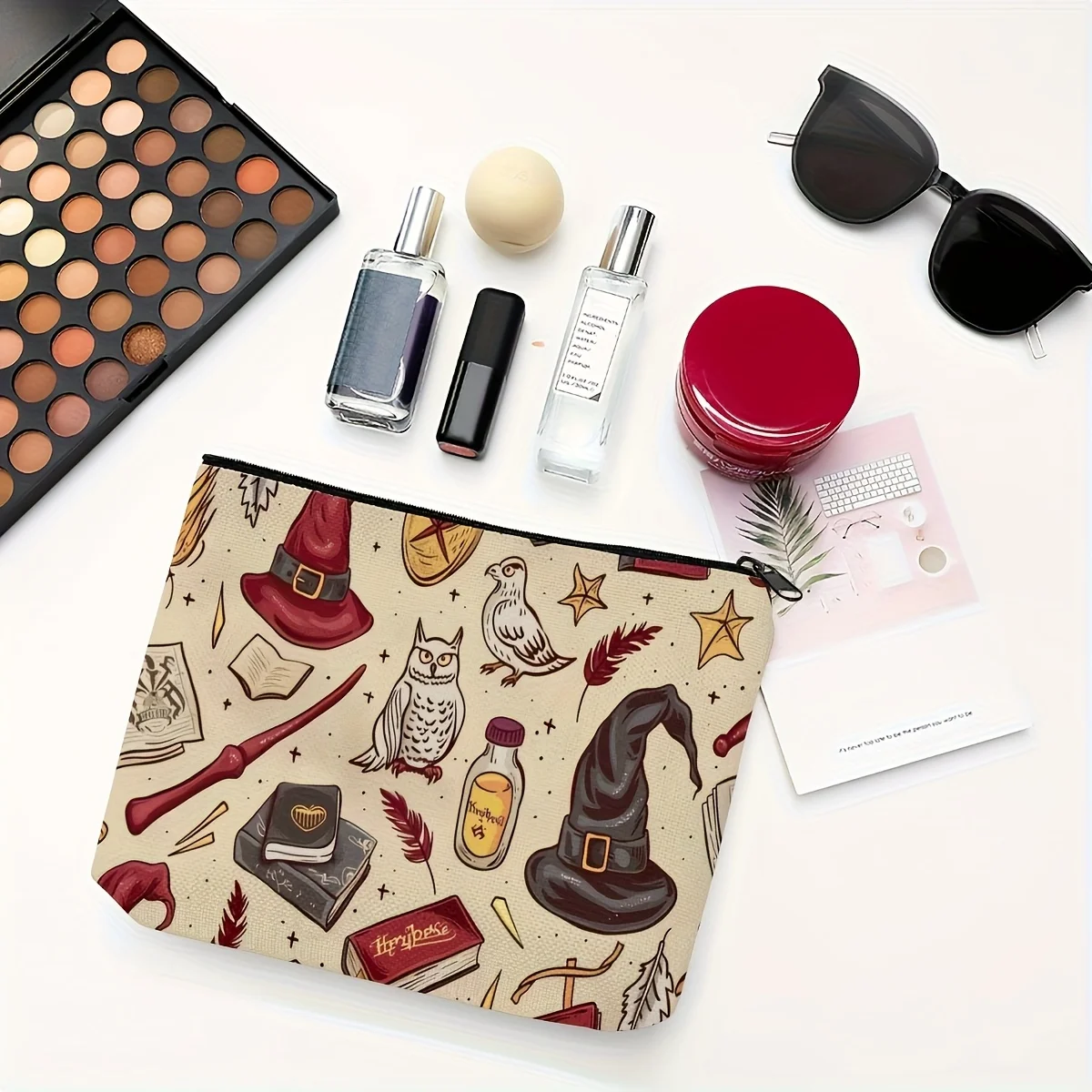 A Magician Makeup Bag - Cute Multi-functional Zipper Bag for Women, Jewelry Storage Bag