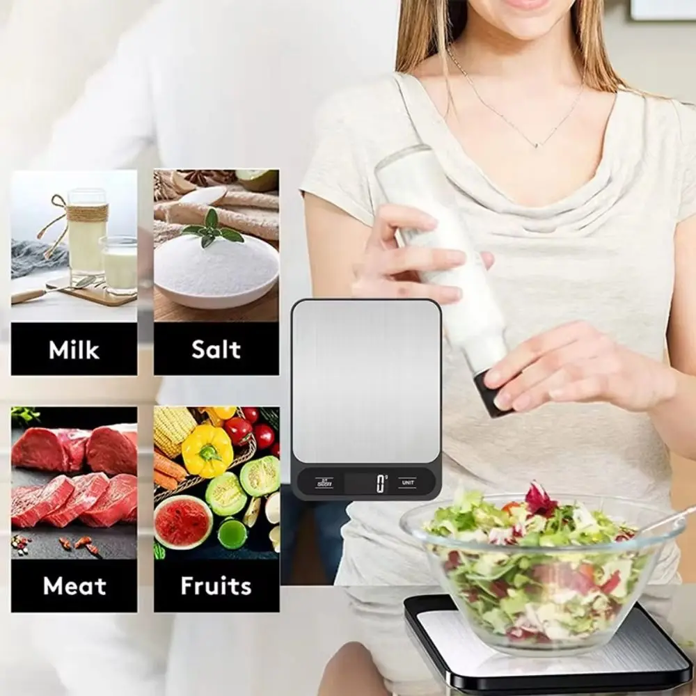 Portable 5/10kg 1g Digital Scale LCD Display High Precision Coffee Scale Smart Multi-unit Conversion Electronic Scale