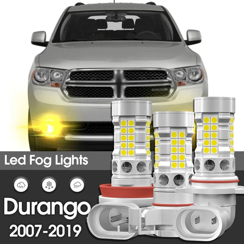 Lámpara de luz antiniebla LED Canbus, 2 uds., accesorios para Dodge Durango 2007 2008 2009 2010 2011 2012 2013 2014 2015 2016 2017 2018 2019