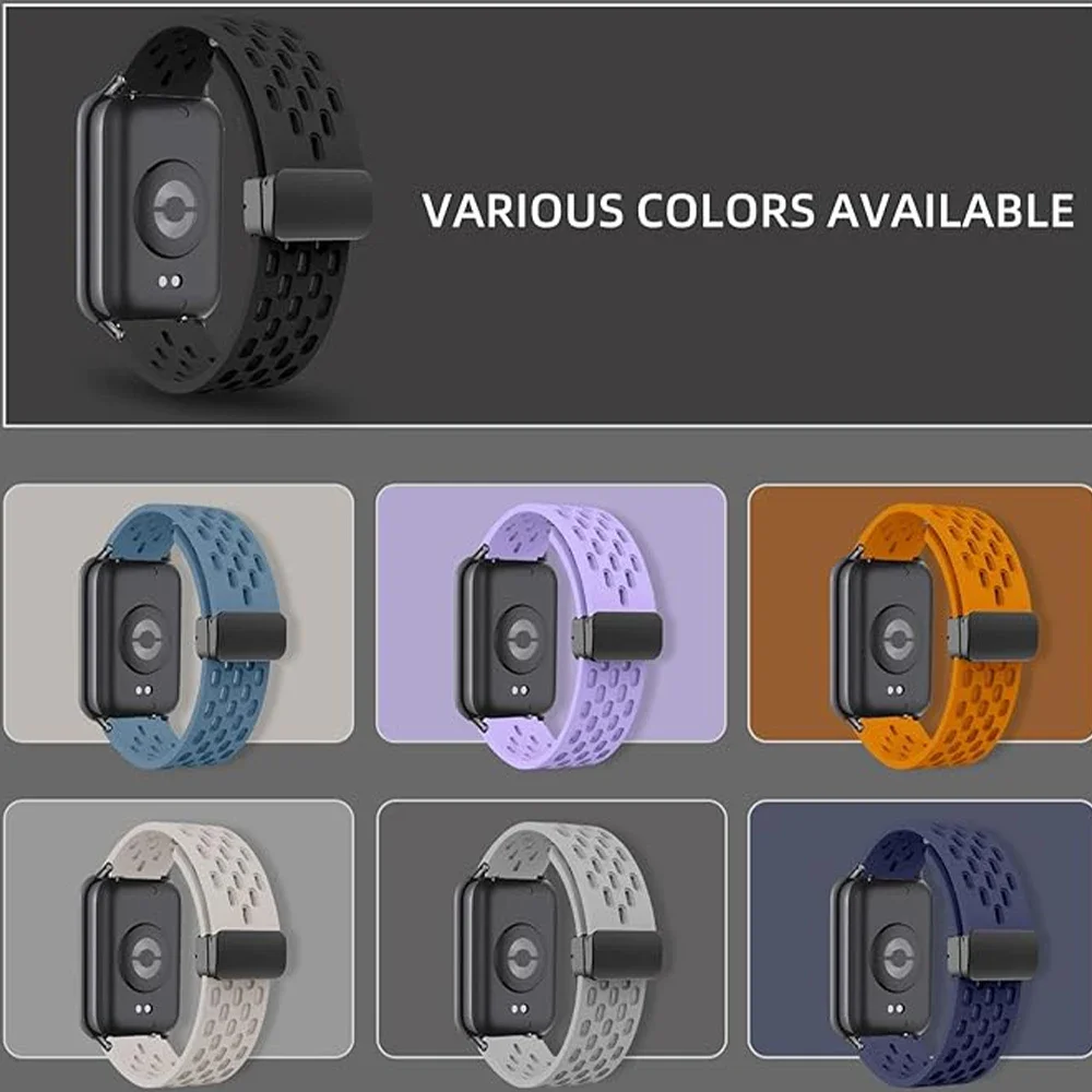 Silicone Strap For Xiaomi band 8 Pro Replacement Sport Watchband For Mi band 8 pro NFC Correa Bracelt Magnetic Wrist Accessories