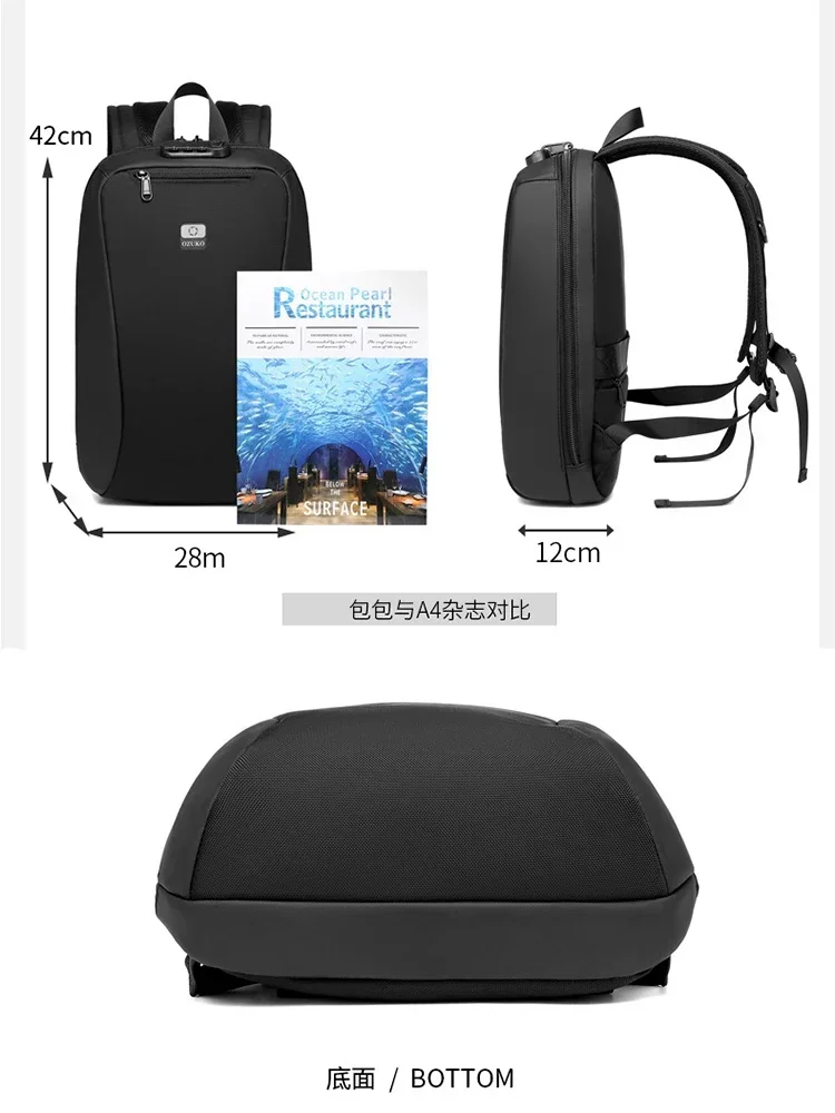 

Simple Leisure Splash-proof Business Trip Office Computer Backpack Outdoor Commuter Student Schoolbag