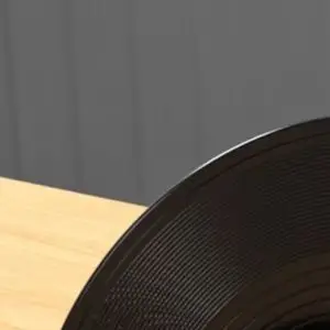 Vinyl Record Holder Stand Stainless Steel Frame for 7 inch and 12 inch Records Slim Design for Shelf or Table Top
