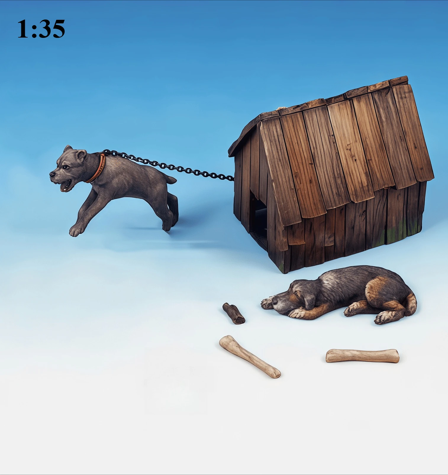 

1:35 Литая смоляная модель Gk, смоляное животное, неокрашенное, необходимо собрать